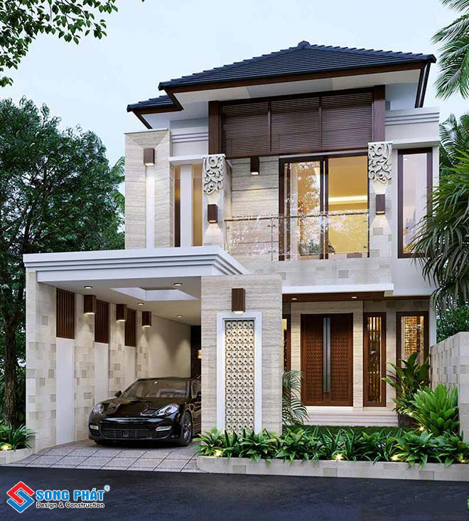 Nhà mặt tiền 6m.