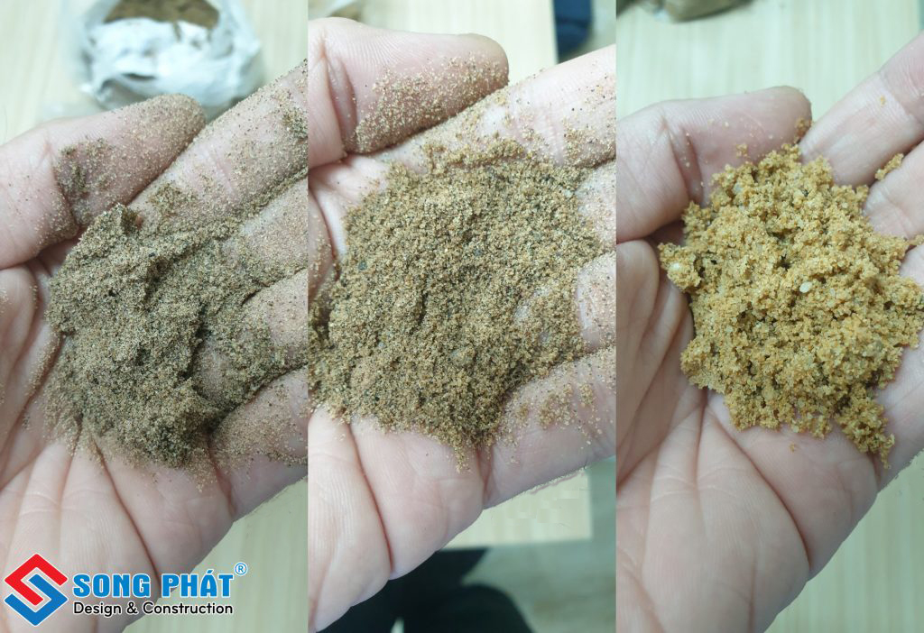 Phân biệt các loại cát.
